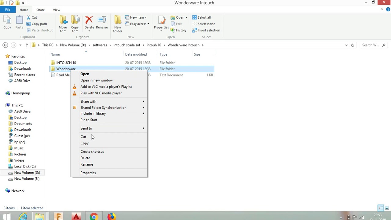 How to install an Intouch wonderware sotware.