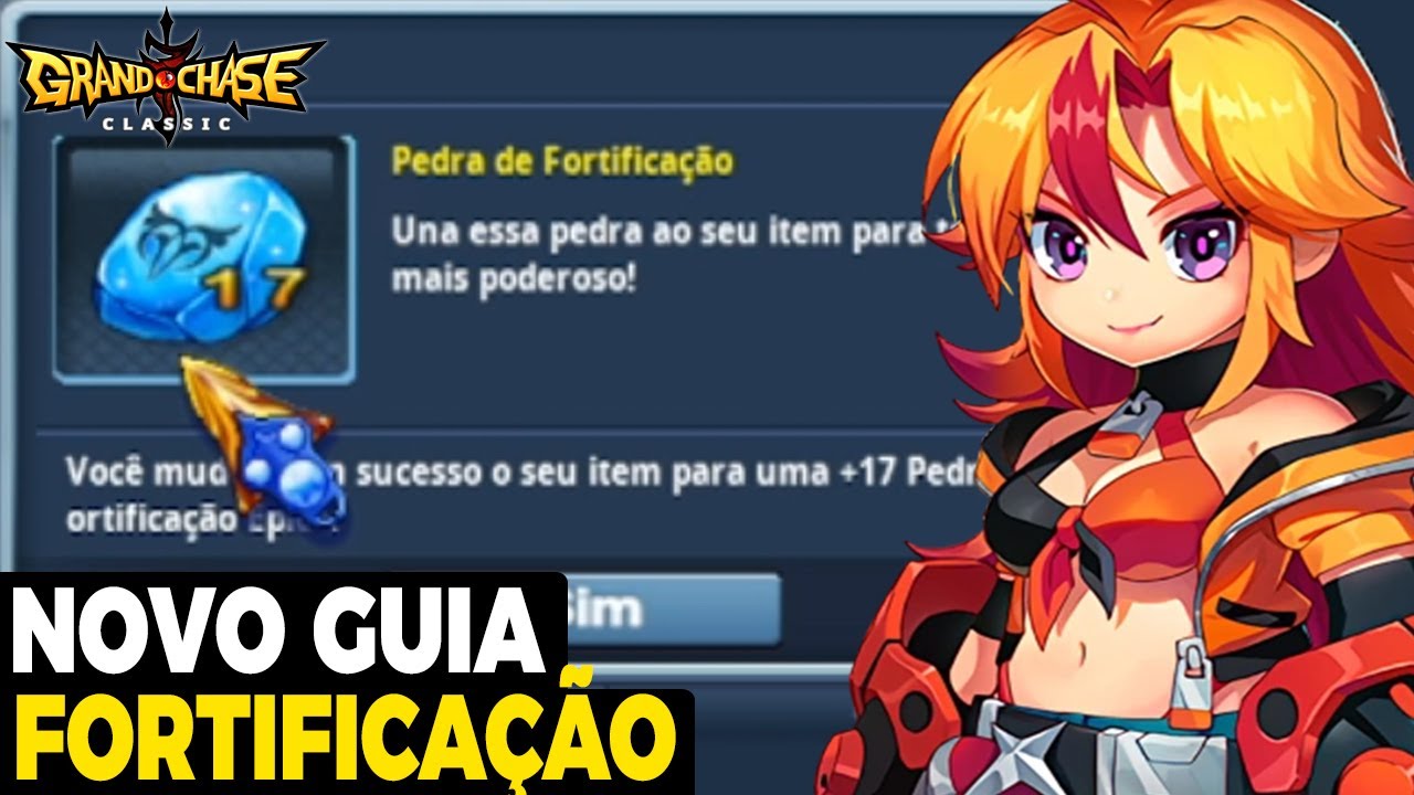 NOVO GUIA DE PEDRA DE FORTIFICAÇÃO +17 l GRAND CHASE CLASSIC