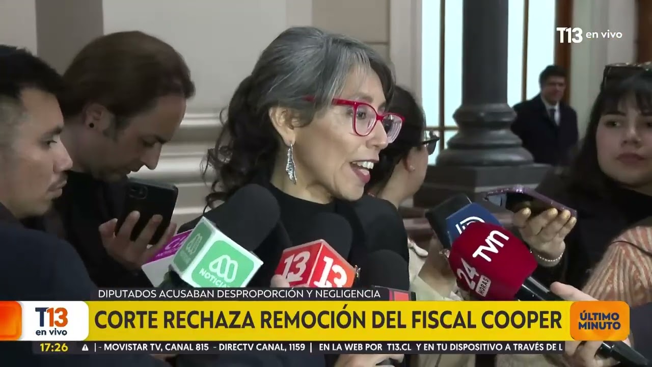 Corte Suprema rechaza por unanimidad solicitud de remoción del Fiscal Cooper