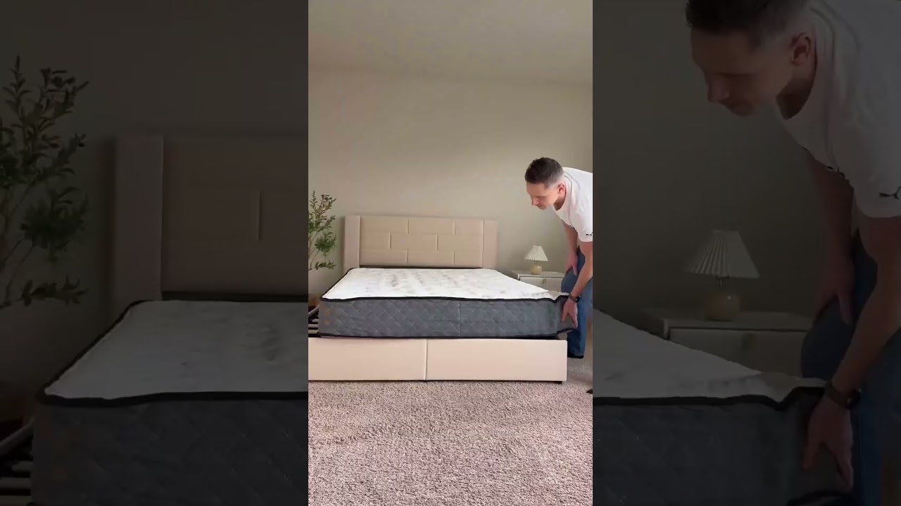 Super soft, Super bouncy mattress #mattress #hybridmattress #bouncy #bed #mattresscover vedio byIlon