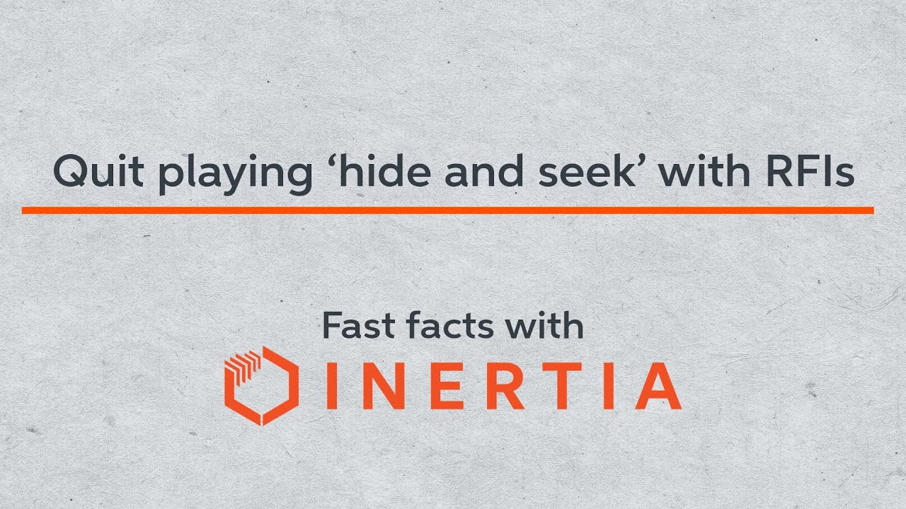 Quit playing 'hide and seek' with RFIs