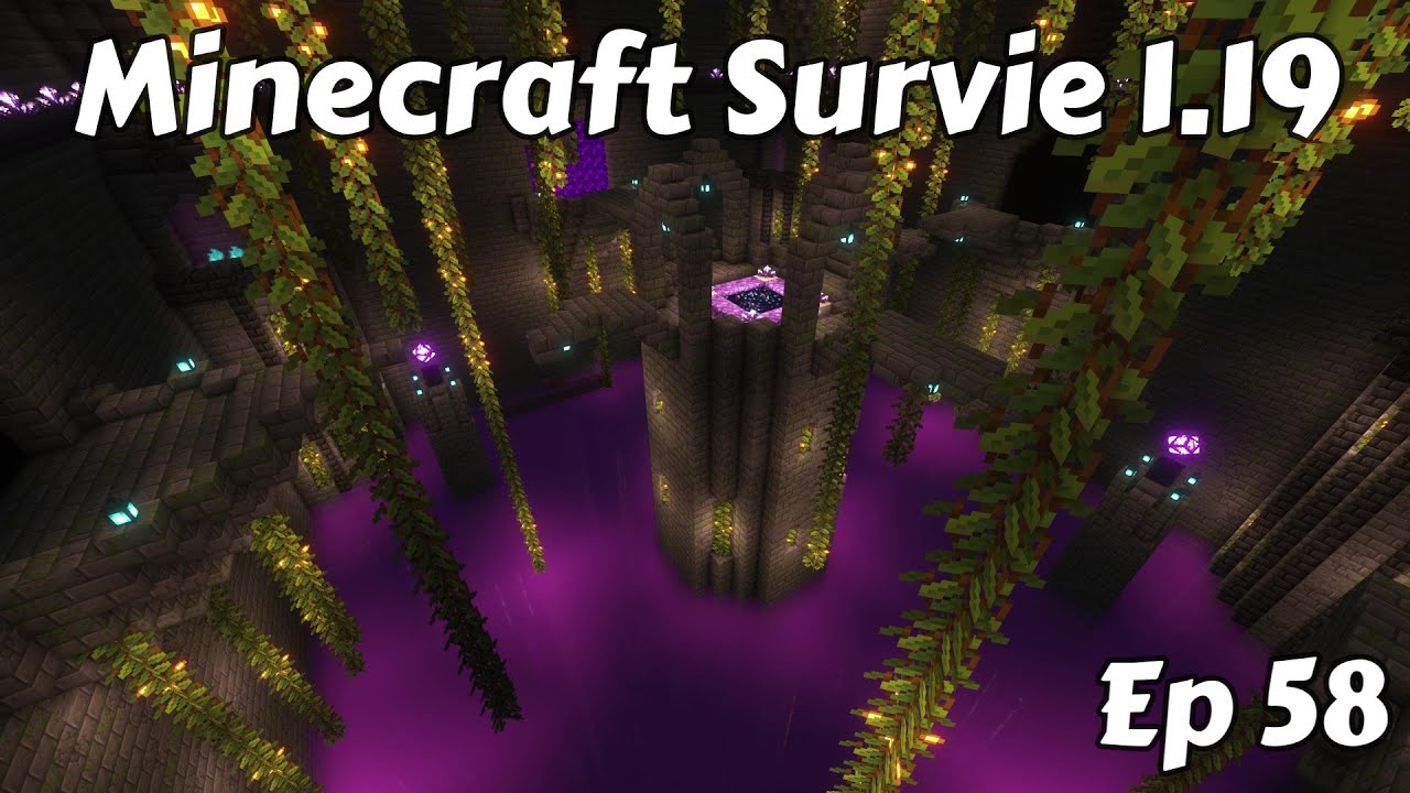 [Ep58] TRANSFORMATION TOTALE de mon PORTAIL DE L'END ! — Survie Minecraft 1.19