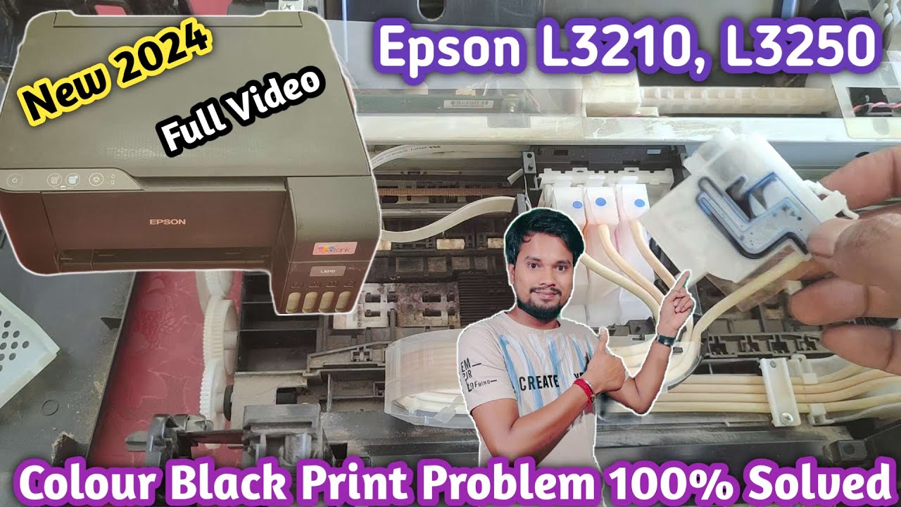 (Fix2024) Epson L3210, L3250 Printing problem | Epson L3210, L3250 Color Print Not Working