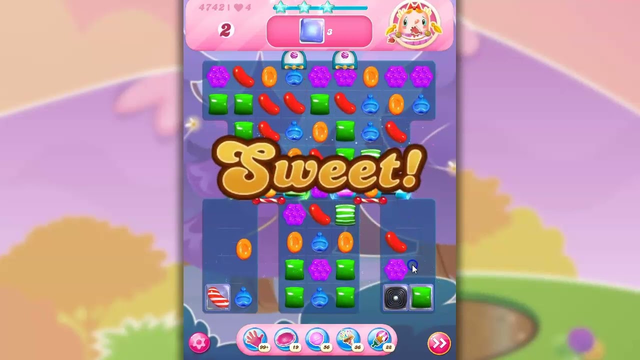 Candy Crush Level 4742 Talkthrough, 28 Moves 0 Boosters