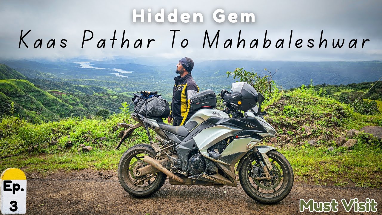BELIEVE IT OR NOT- This Is SATARA After Monsoons | 20 Riders Shocked on Hidden Kaas-Mahabaleshwar Rd