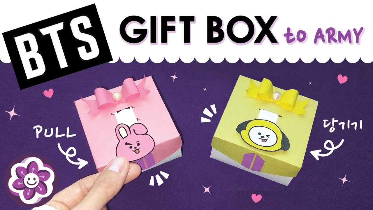 BTS BT21 DIY Gift Box | Gift Box to ARMY | 선물상자 [HappyTime21 해피타임21]