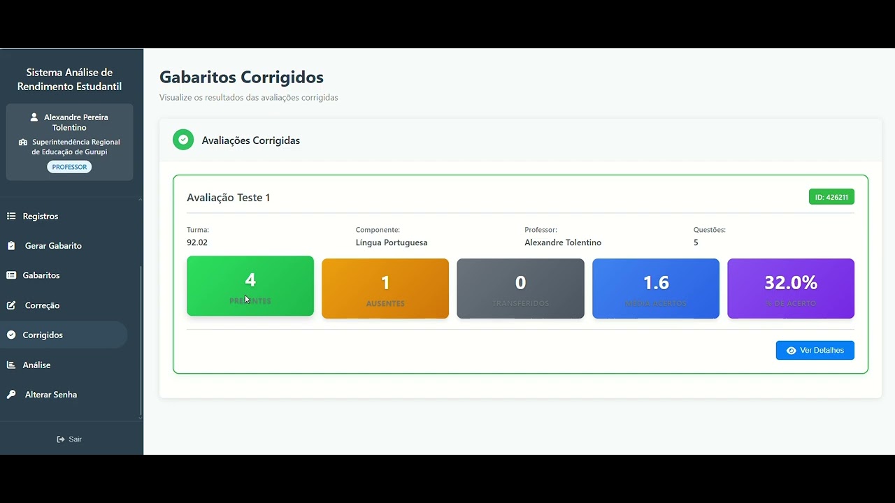 Tutorial Sistema de Gerenciamento Avaliativo