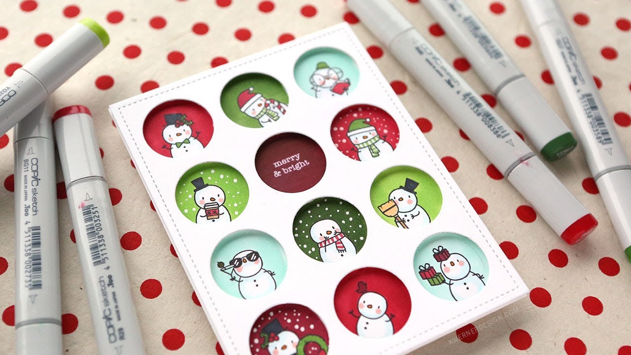 Holiday Card Series 2018 - Day 25 - SO MANY Snowmen!