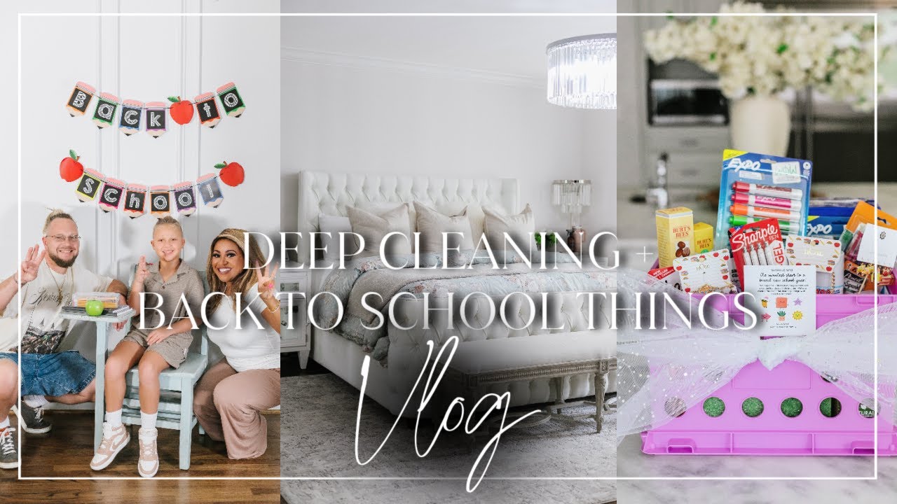 Vlog | Deep Cleaning, Leesa Mattress Unboxing + Back to School Things