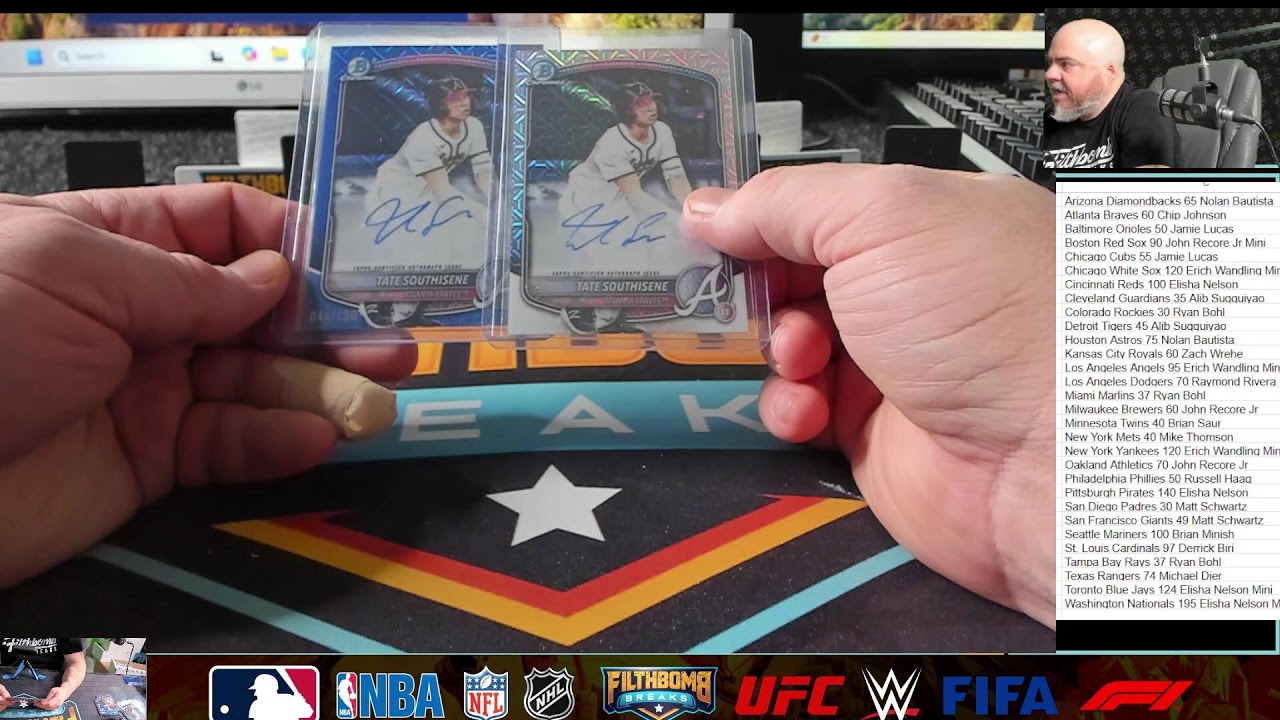 2025 Bowman Draft 20 Box Mega Case Pick Your Team - A4420
