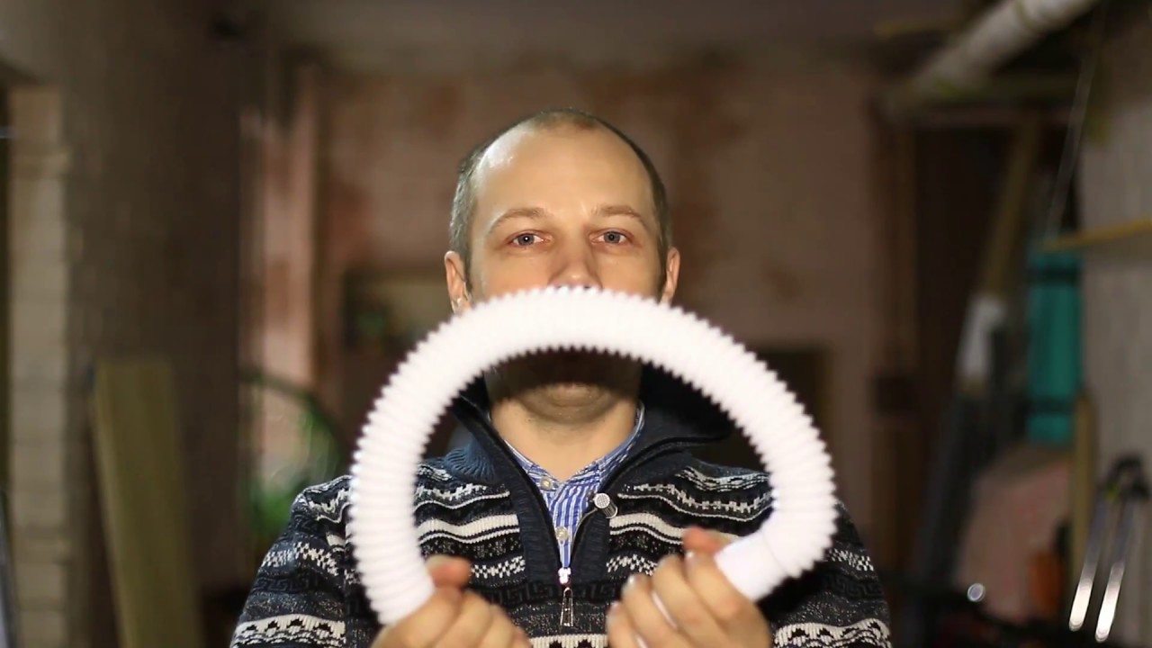 Подключить сифон не гофрой, а трубой / How to connect water trap with rigid (not goffered) pipe﻿