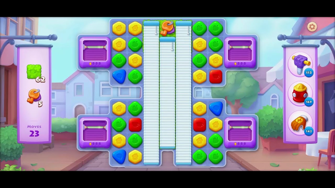 TOWNSHIP   Colorful Puzzle  Match -3  game level # 2108