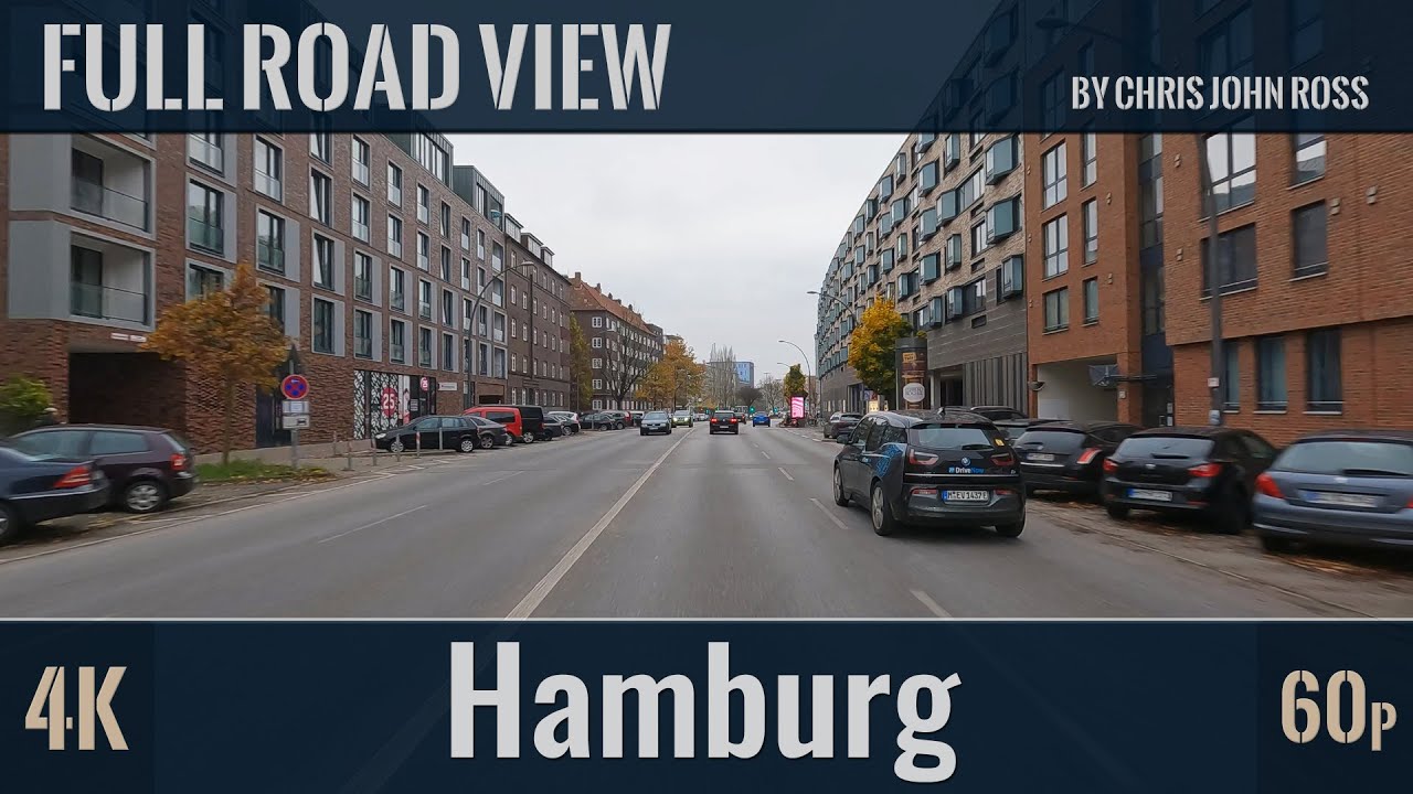 Hamburg, Germany: Winterhude - Barmbek-S&uuml;d - Barmbek-Nord - 4K (2160/60p)