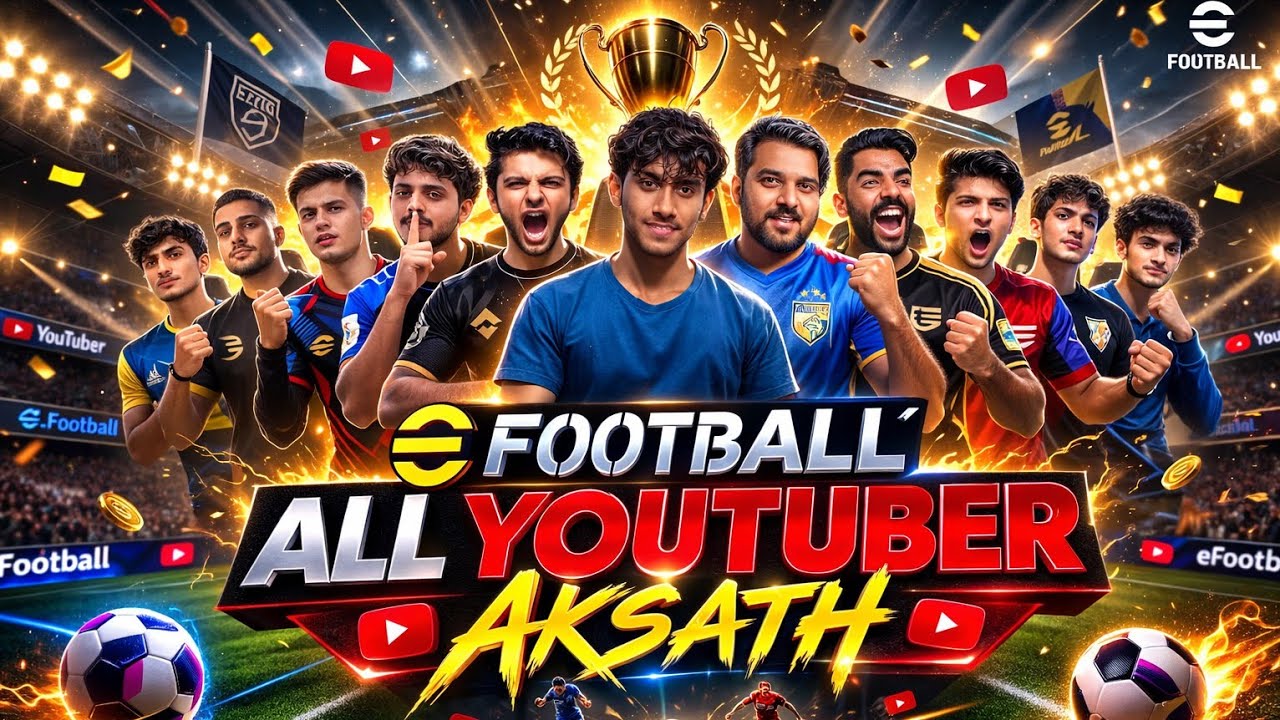 eFootball 2026 Gameplay | Kaun Hai Best Youtuber? 🤯#viral #efootball #youtube #youtuber #india 