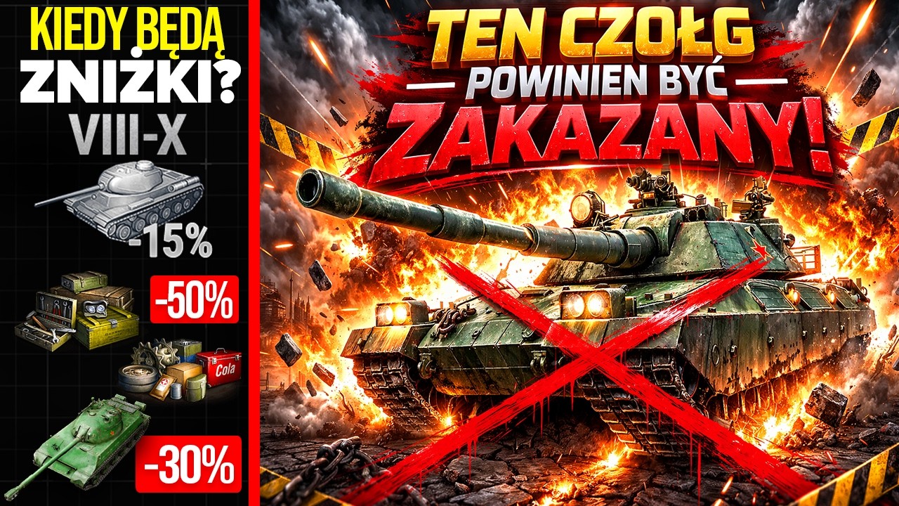 TEN CZOŁG POWINIEN BYĆ ZAKAZANY! KIEDY BĘDĄ ZNIŻKI w WOT? | PRZEGLĄD TYGODNIA