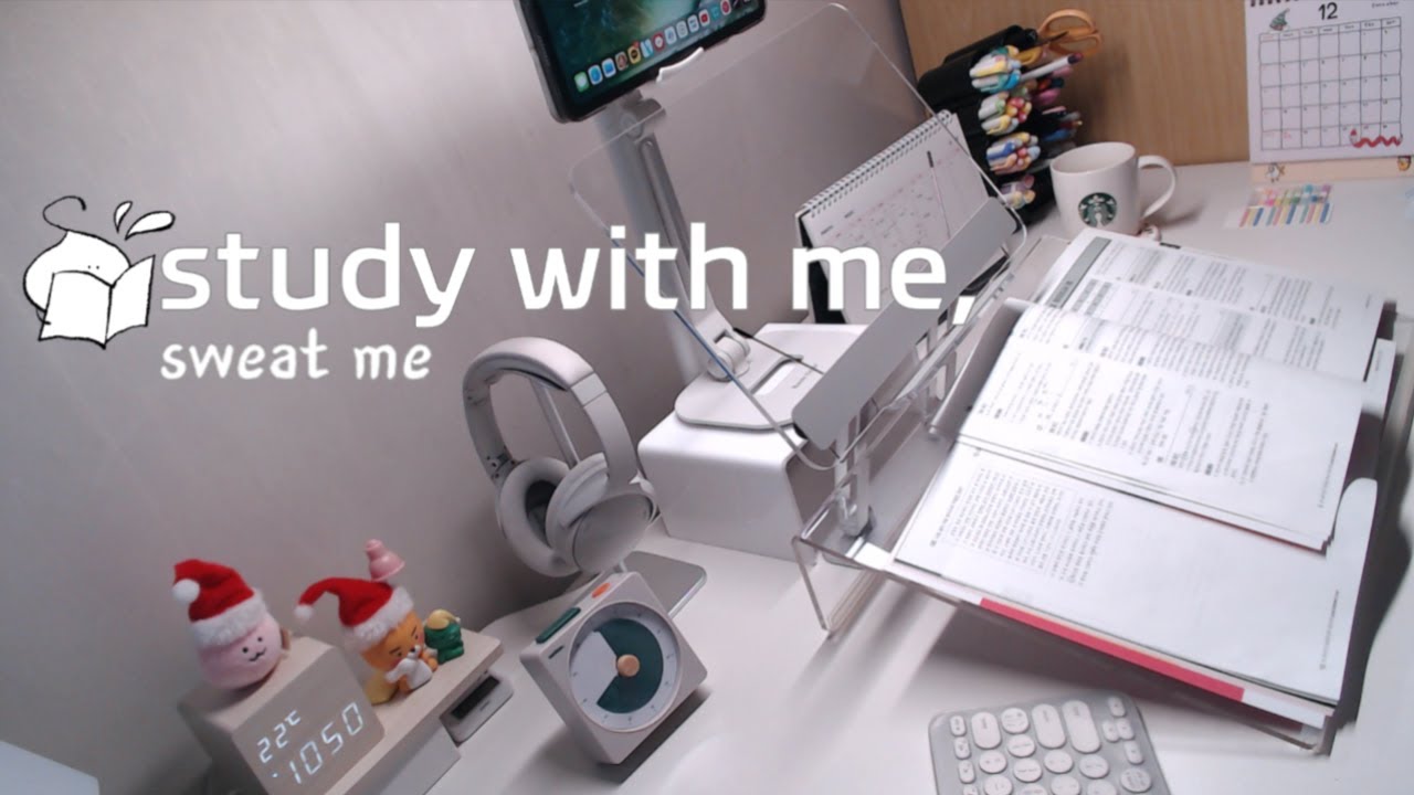 STUDY WITH ME live 😵이놈의 공부 with relaxing fireplace sounds