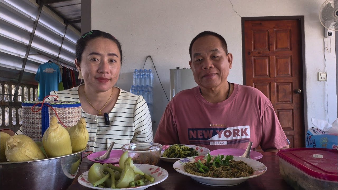 ซุปผักติ้ว เมนูบ้านๆที่อร่อย มีเงินนับว่าน้องมีทองนับว่าพี่จริงไหม🇱🇦🇹🇭 #food #มินตราสาวลาว 