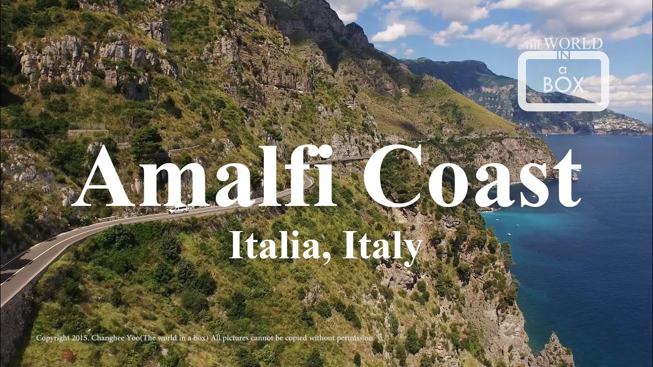 아말피 해안도로 Amalfi Coast, 이탈리아 Italia Italy - 드론 항공영상 Drone Aerial Footage