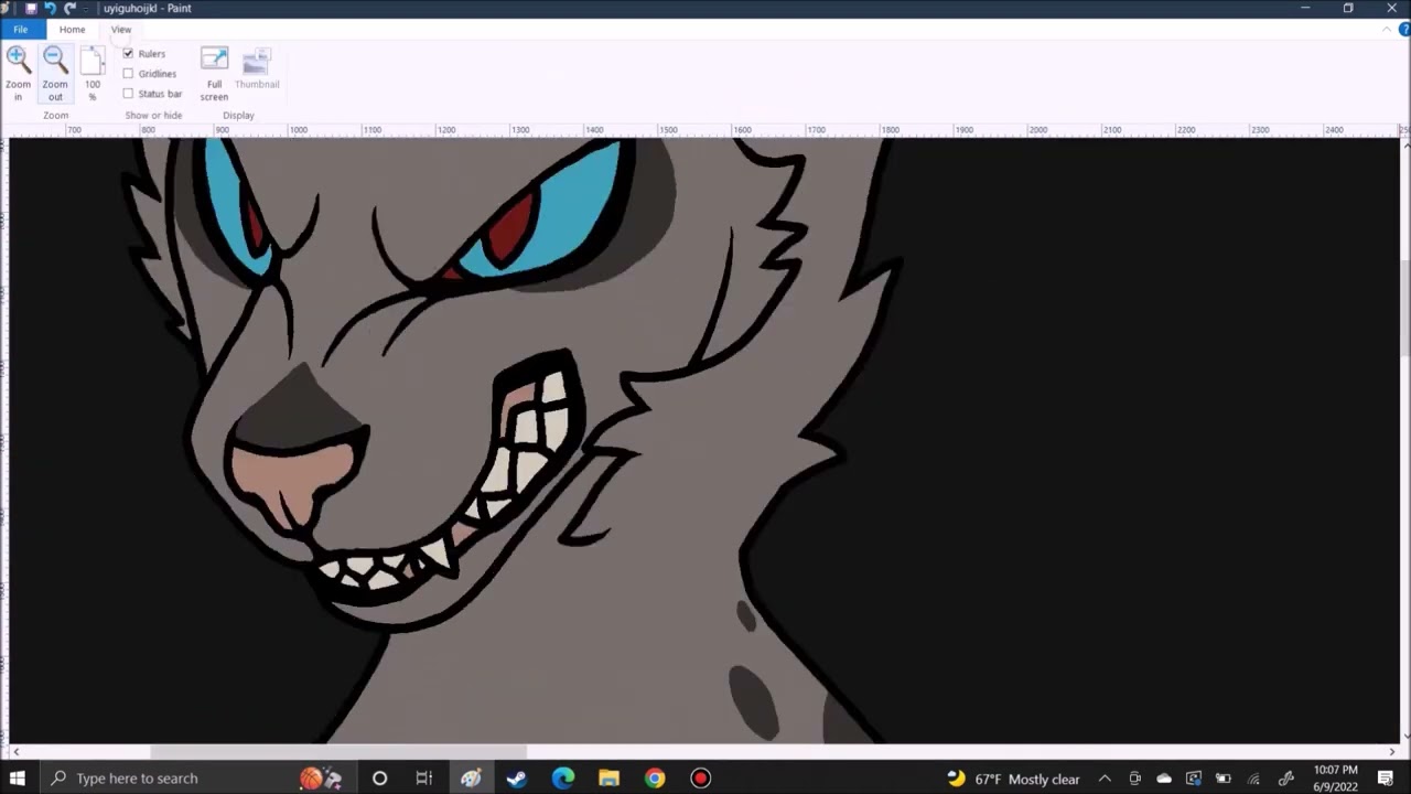 Ashfur warrior cats ms paint speedpaint