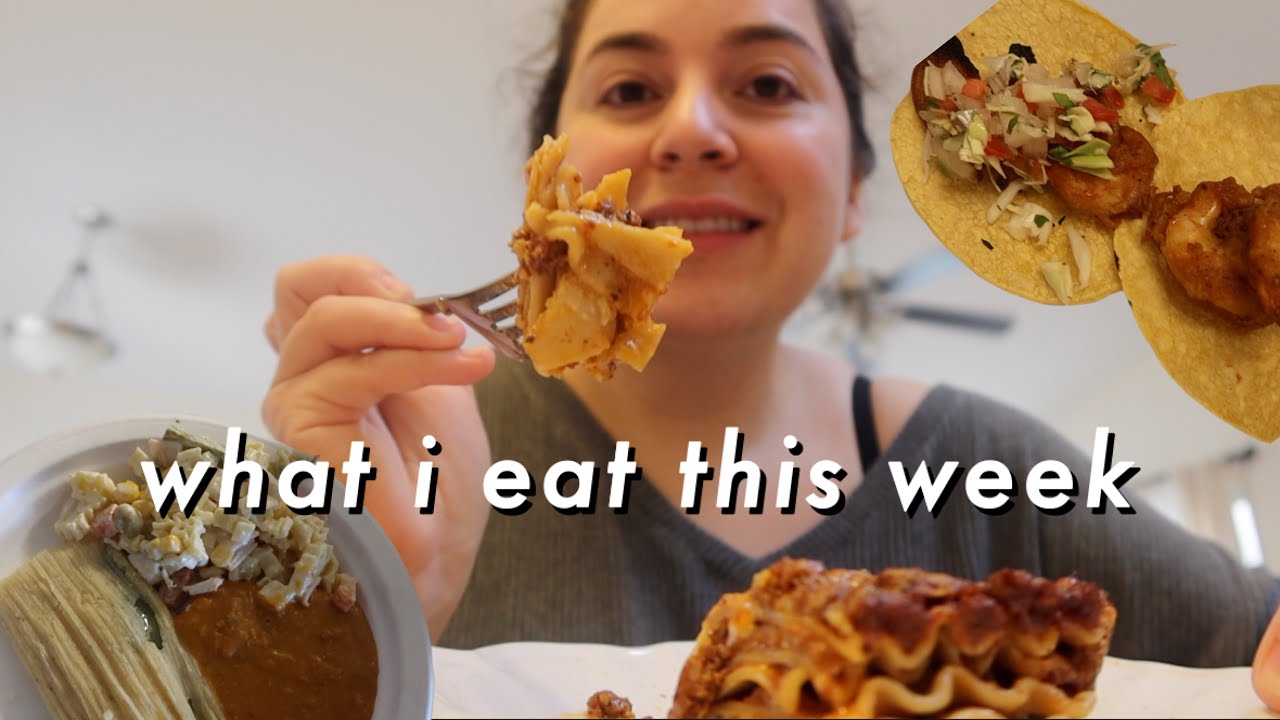 A Week of Food at Home | Tamales, Lasagna, Shrimp Tacos & Takeout