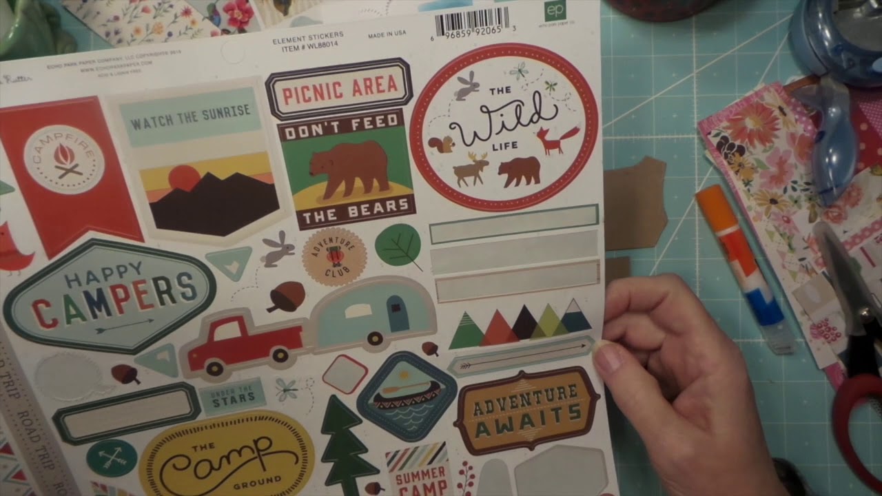How to Make Chipboard Embellishments with Stickers & Patterned Paper