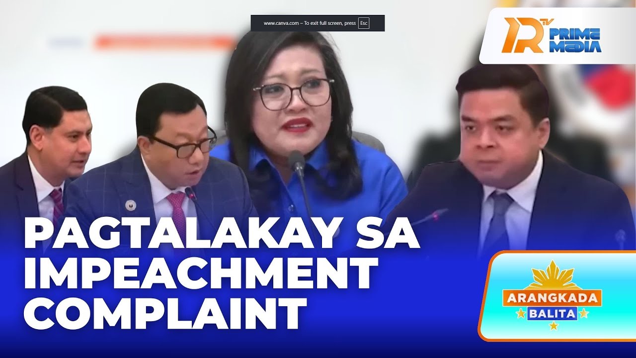 Substance ng De Jesus Impeachment Complaint, Tinalakay sa Kamara | Arangkada Balita