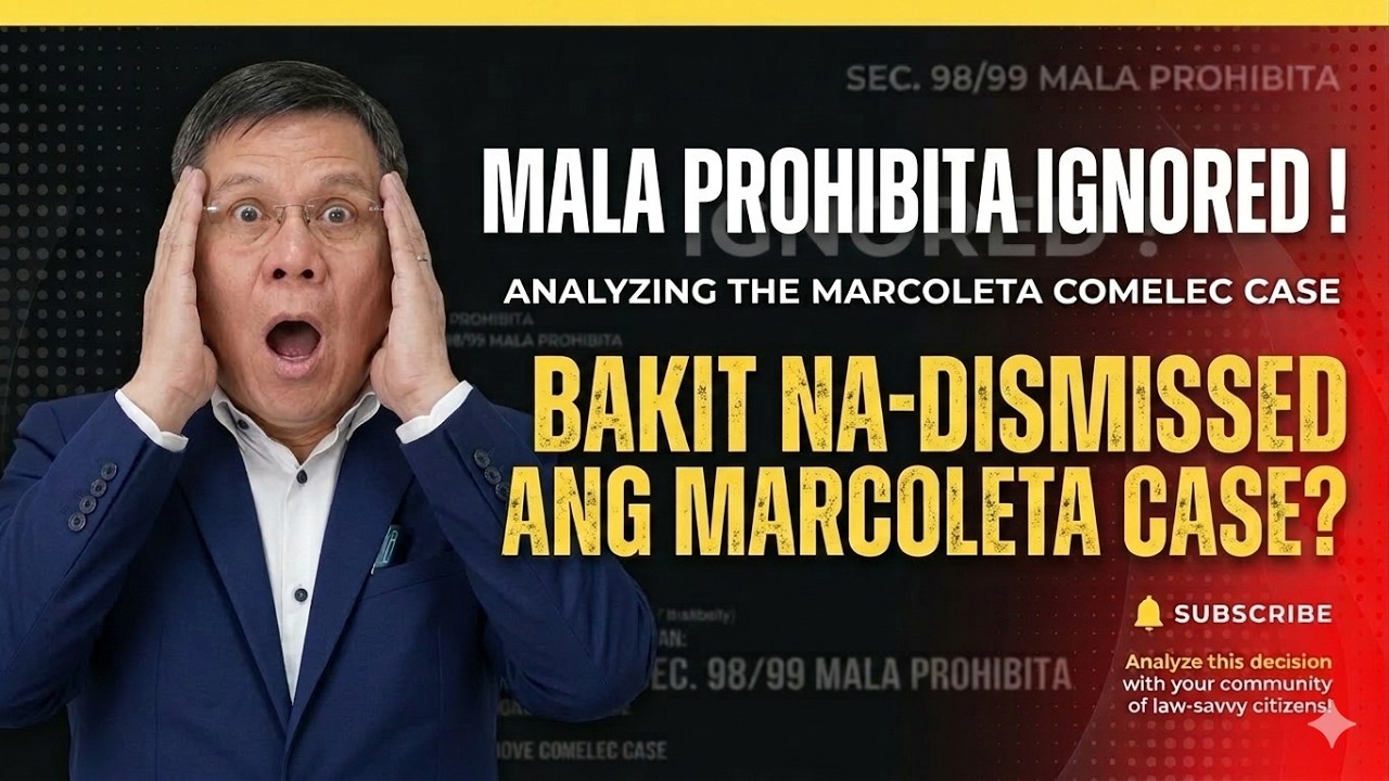 MARCOLETA PINALUSOT NG COMELEC? HOW MIXING PERJURY w/ Sec 98 Killed the case? #attybuenoexplains