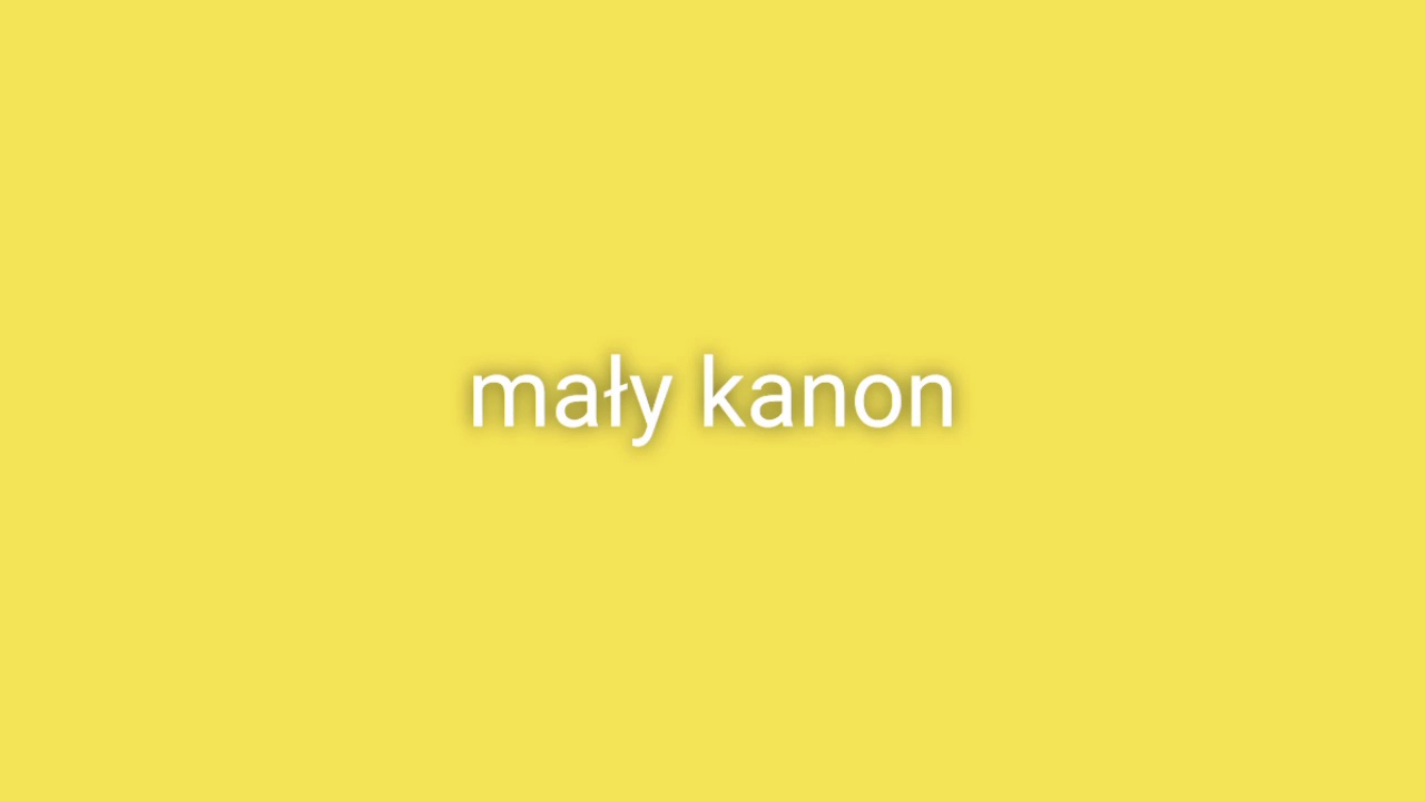 mały kanon - muzyka