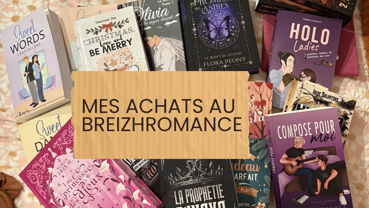 Mes achats livresque au salon Breizhromance 2026 #livre #salondulivre 
