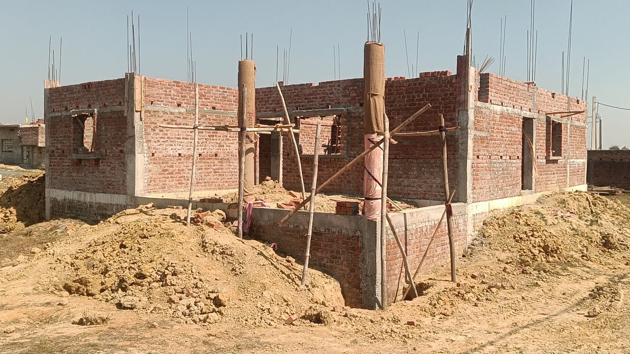 निर्माणाधीन घर | कितना खर्चा ?? 40 × 40 Feet New House Walkthrough video | Plan | Naksha | 4 bedroom