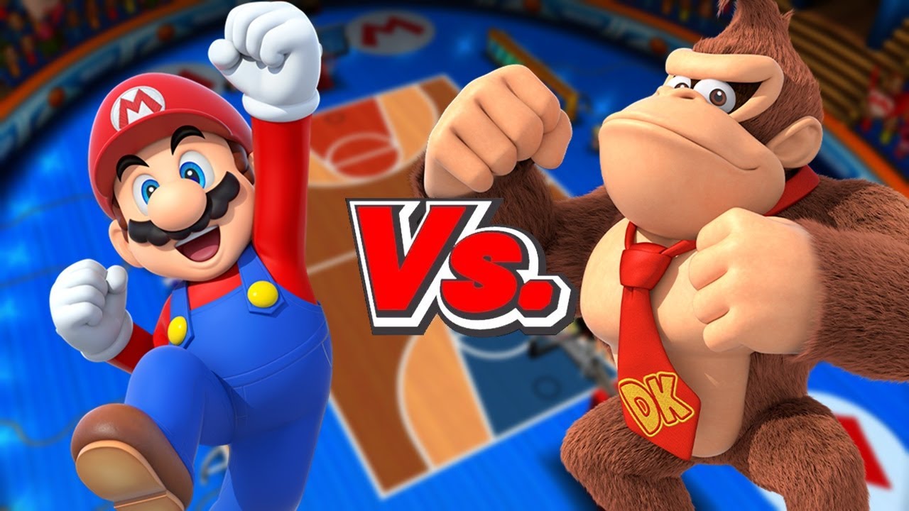 Mario Sports Mix - Team Mario Vs. Team Donkey Kong (Basketball)