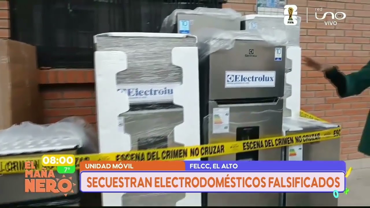 Lavadoras y refrigeradores adulterados: cinco aprehendidos en operativo en Villa Dolores, La Paz