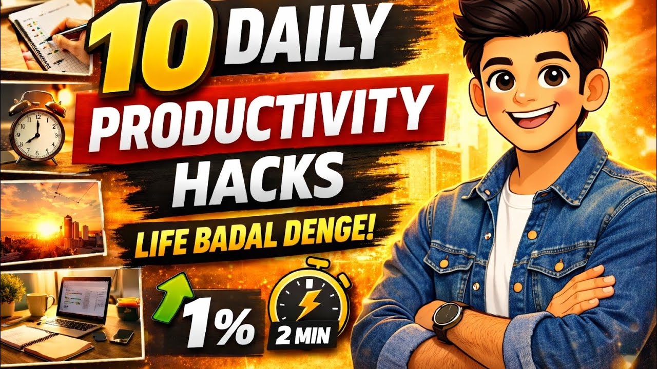 10 Daily Productivity Hacks Jo Aapki Life Badal Denge #ai #productivity #viral #trendingnow