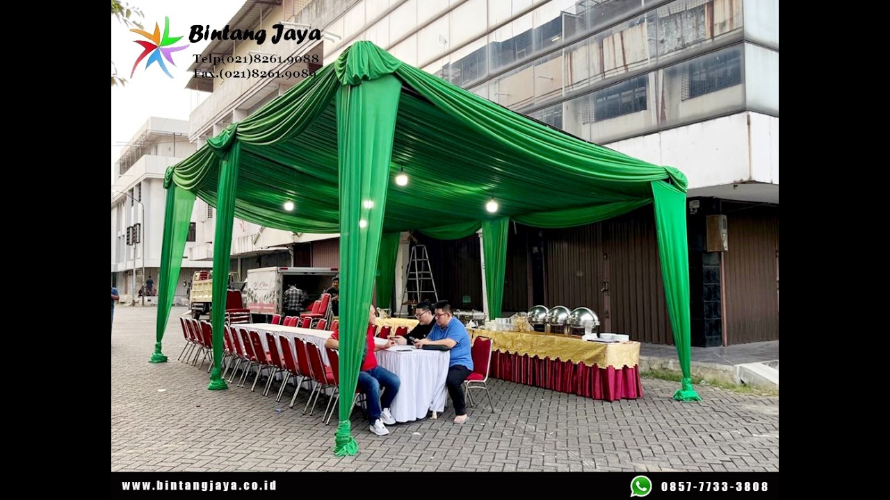 Sewa Tenda Serut Hijau Jakarta Timur untuk Event Ramadhan dan Bukber