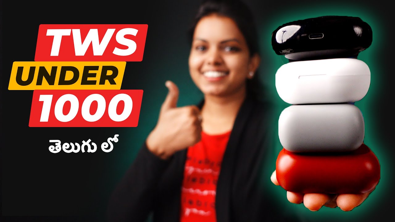 BEST TWS Wireless Earbuds Under 1000 in India (2023) ⚡in Telugu⚡ ULTIMATE Tests & Comparison!!