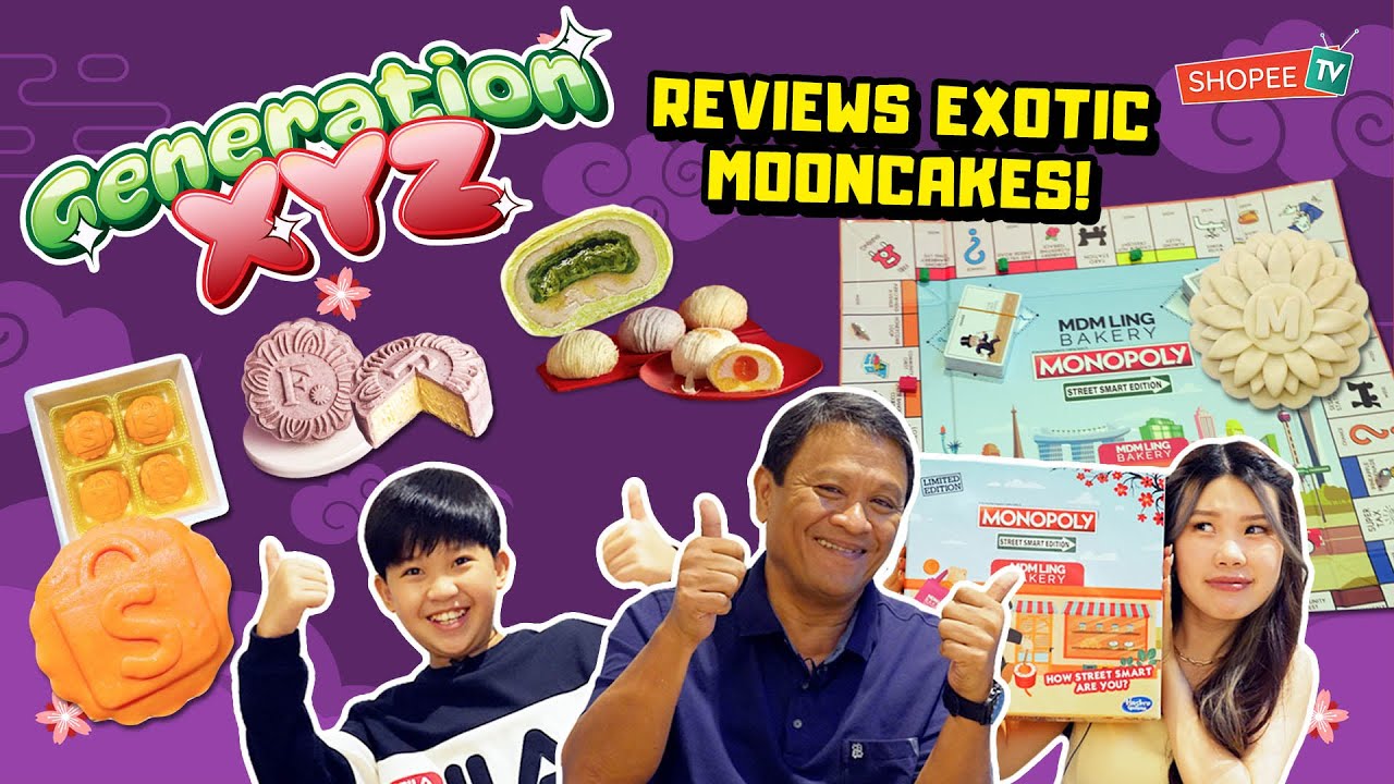 Boomer, Millennial & Gen Z REVIEW Exotic Mooncake Flavours | Generation XYZ | ShopeeTV