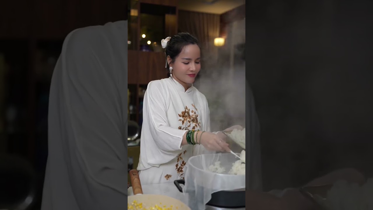 Sang Bát Tràng sắm bát đĩa, về làm XÔI NGÔ DỪA SỢI ngon, hợp cảnh quá chị em ơi! #phamthuhien #food
