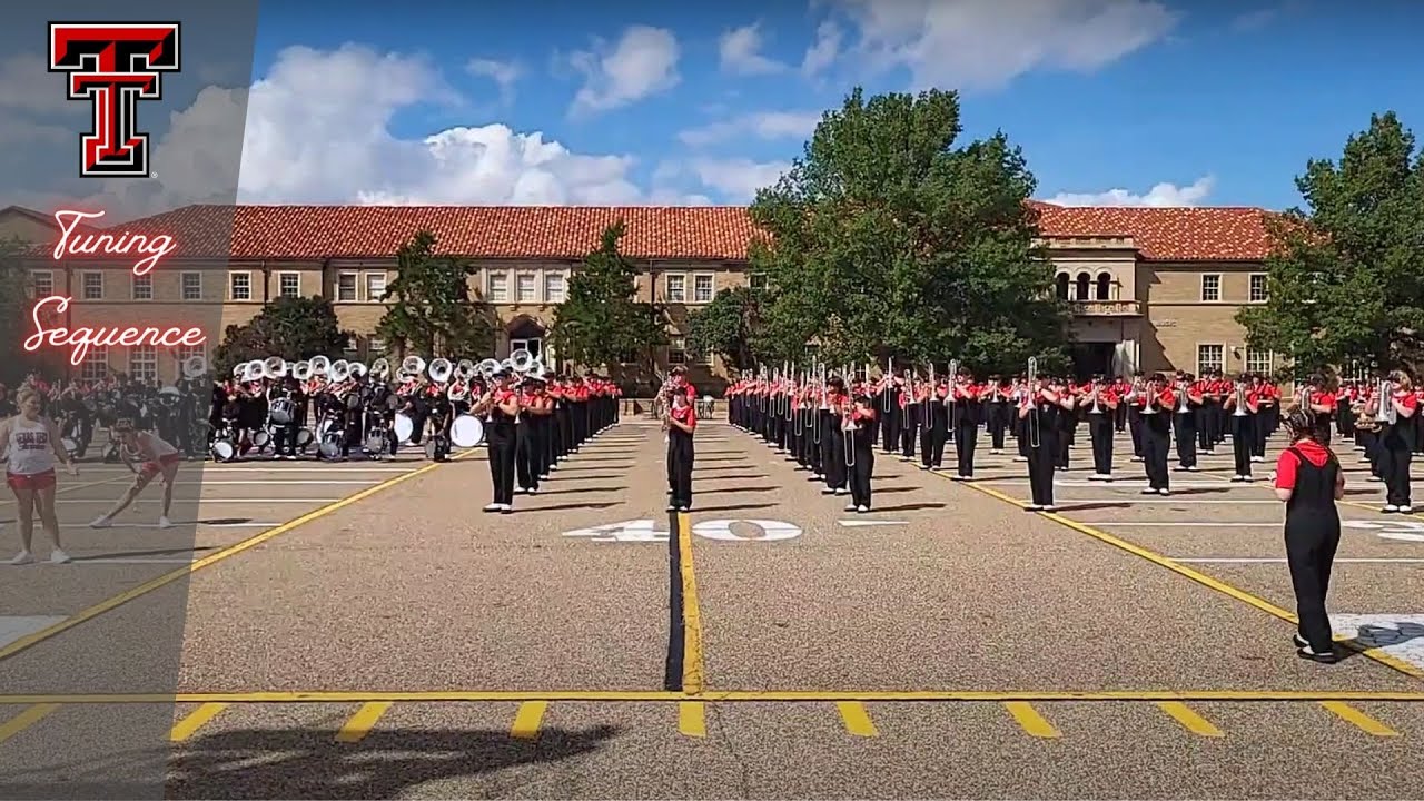 Texas Tech Goin' Band tuning sequence with Texas Our Texas