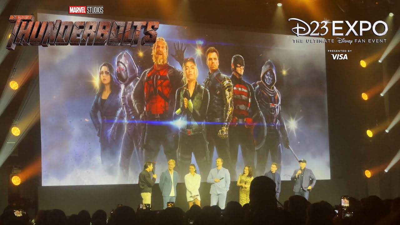 FULL THUNDERBOLTS D23 ANNOUNCEMENT PANEL FOOTAGE Sebastian Stan, Julia Louis-Dreyfus, Florence Pugh