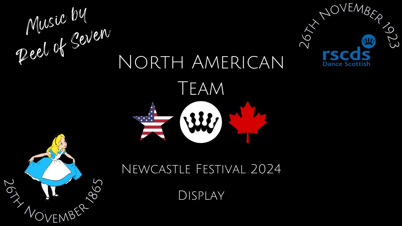 RSCDS Newcastle Festival 2024 - North American Team - Display - Alice in Wonderland