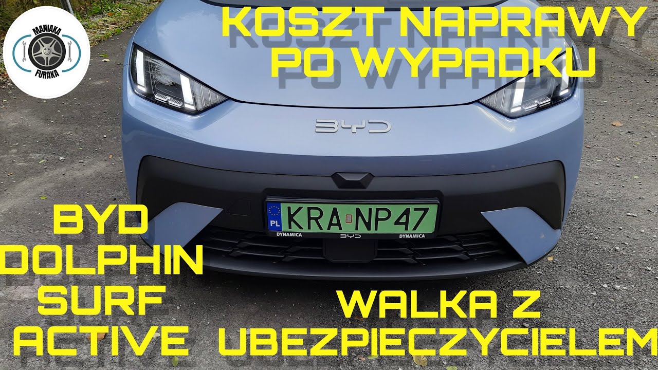 WALKA Z UBEZPIECZYCIELEM. KOSZT NAPRAWY PO WYPADKU. KOSZT CZĘŚCI ZAMIENNYCH. BYD DOLPHIN SURF ACTIVE