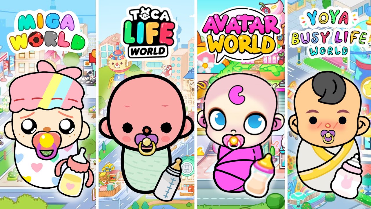 Toca Boca Baby vs Avatar World Baby vs Miga World Baby👶🍼