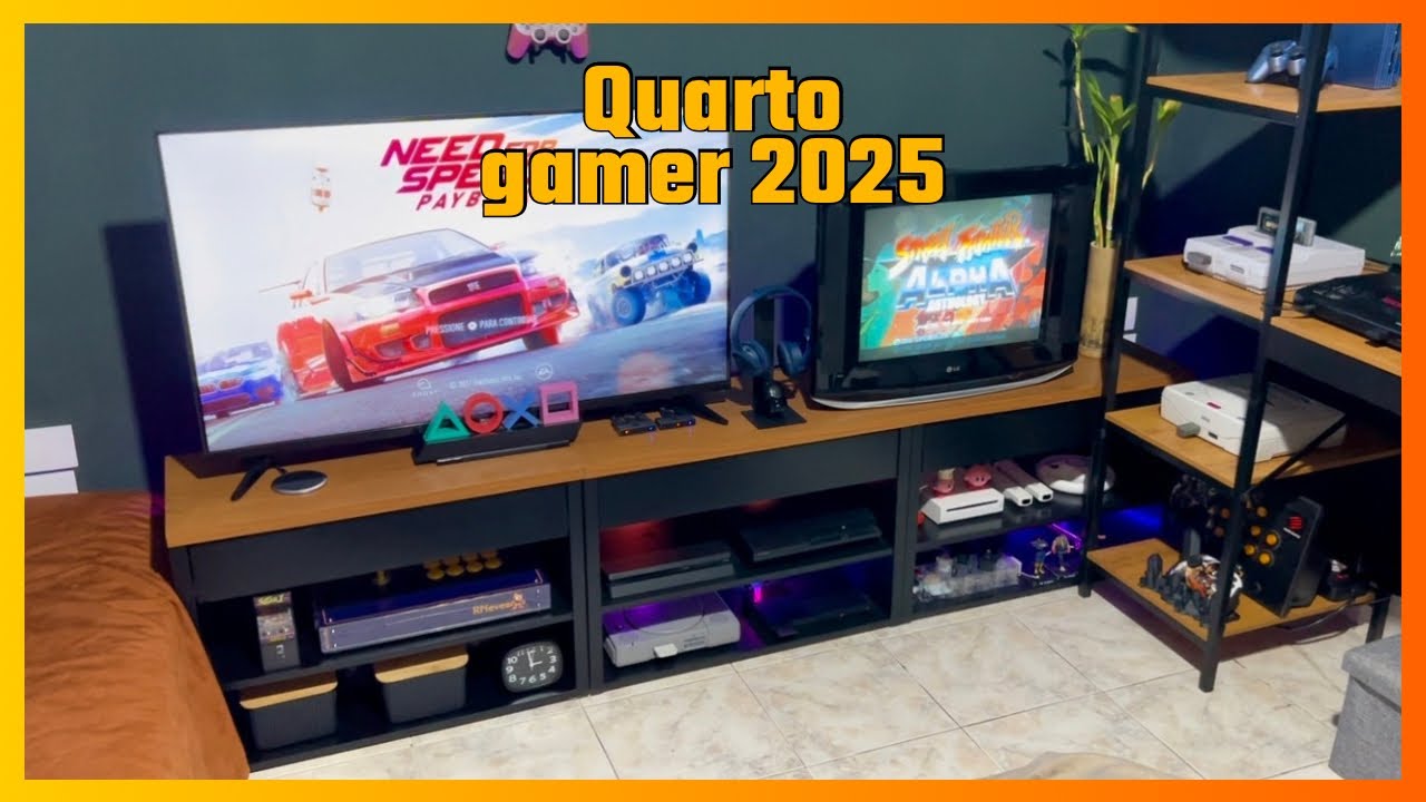 QUARTO GAMER 2025/GAME ROOM em detalhes | Tour Game Room
