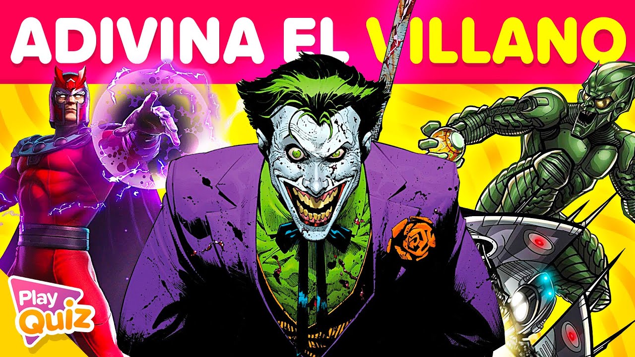 Adivina 50 Villanos 🦹🏻‍♂️🔥🦹🏼 | Test Comics | PlayQuiz Trivia - Nivel Difícil