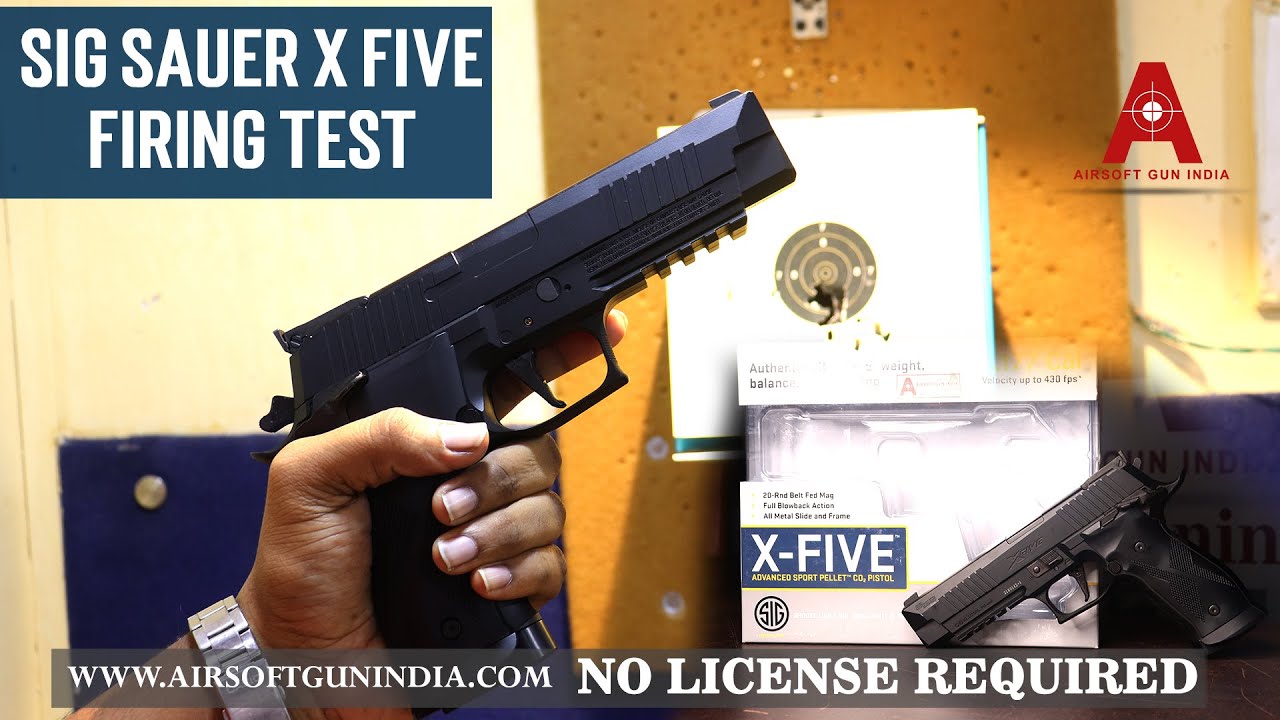 Sig Sauer X-Five ASP Pellet Pistol Firing Test and Review