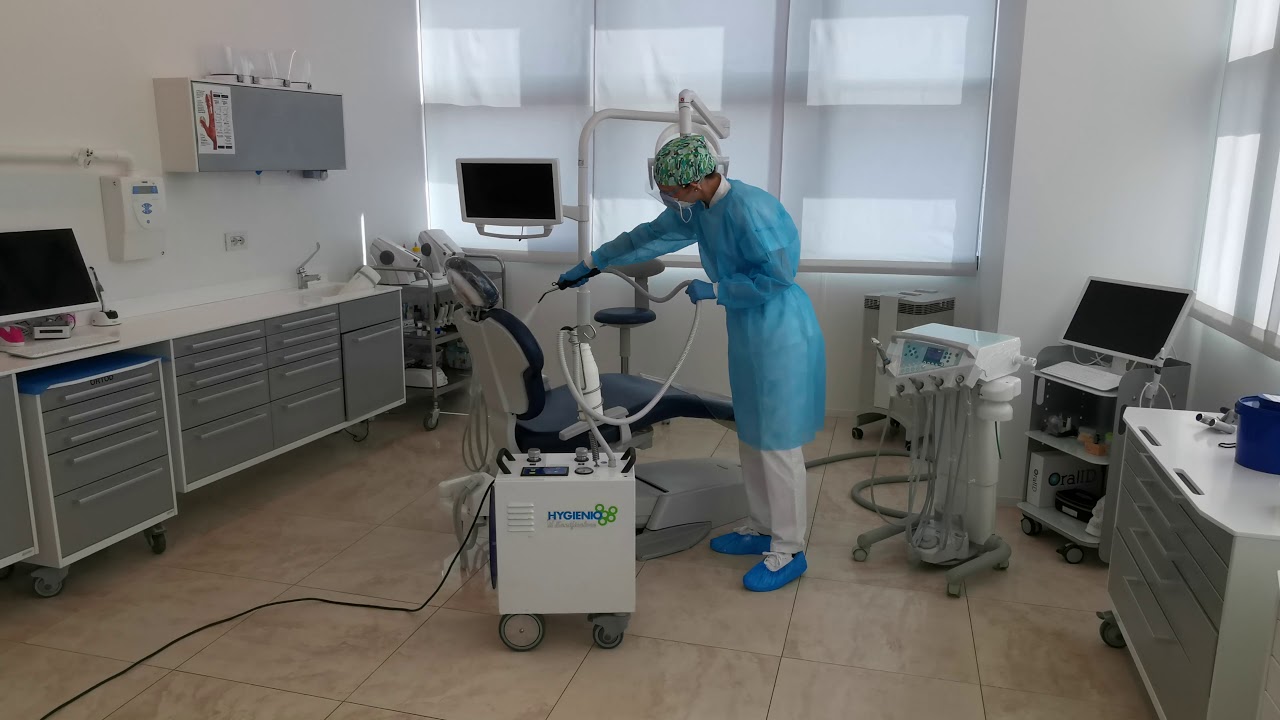 Dispositivo di sanificazione HYGENIO per la sanificazione delle superfici dello studio dentistico