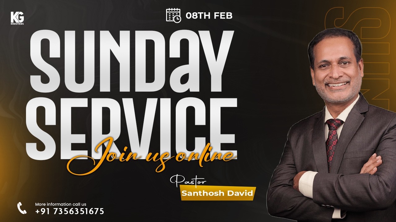 Online Sunday Service LIVE | English & Malayalam | Pastor Santhosh David | 08-02-2026