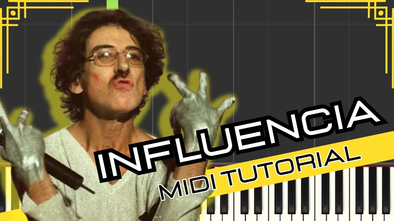 MIDI tutorial👉 INFLUENCIA  ▀ Charly García▀  🎹  Acompañamiento tutorial y partitura