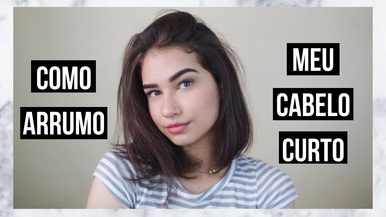 COMO ARRUMO MEU CABELO CURTO (dia a dia) | Ana Moraes