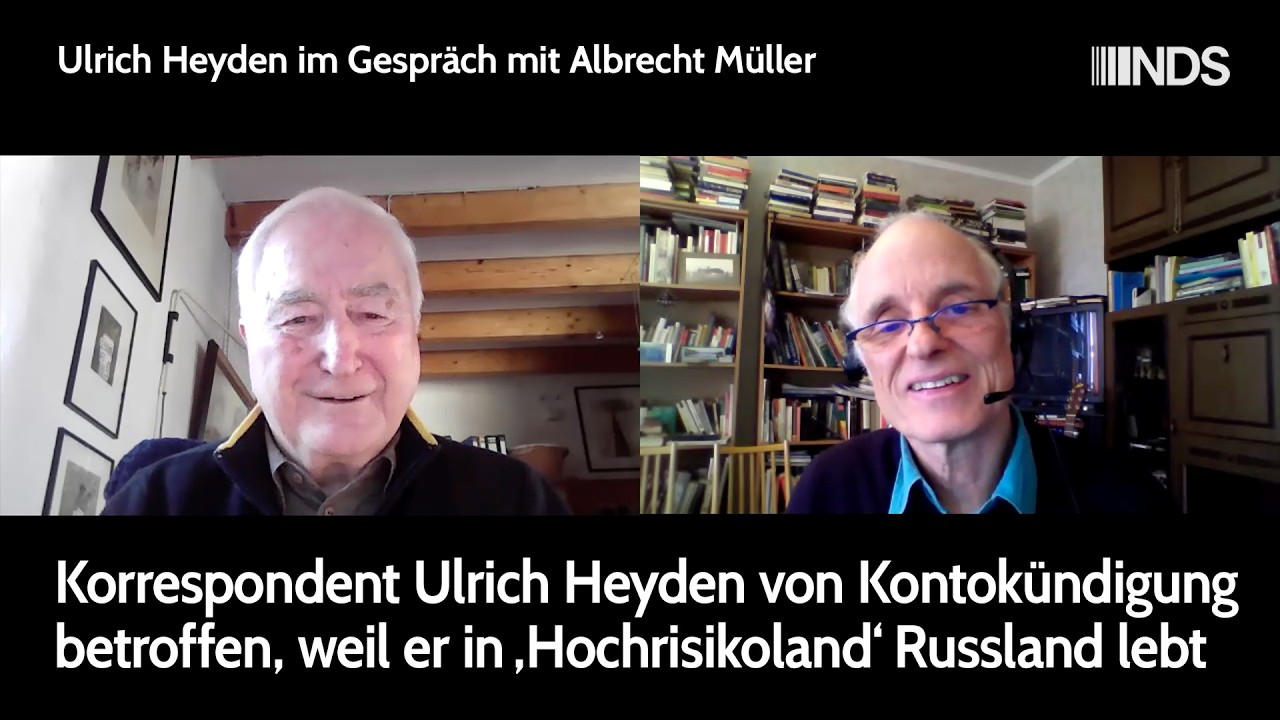 Korrespondent Ulrich Heyden von Kontokündigung betroffen, weil er in ‚Hochrisikoland‘ Russland lebt